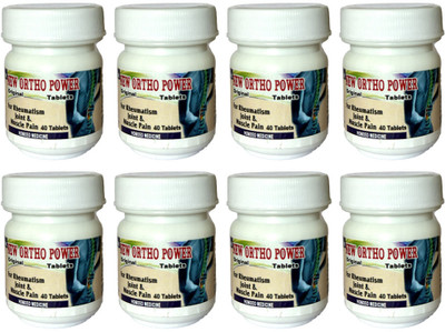 JRA Cure New Ortho Power Tablet: original Relief for Joint Pain at Home (pack of 8) Tablets(8 x 40 Units)