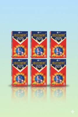 JRA Cure Nuroment Capaules for joint pain relief pack of 6 Capsules(6 x 30 Units)