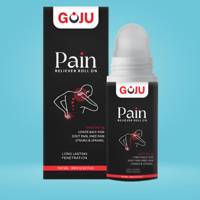GOJU Advanced Roll-On Pain Reliever with Essential Oils for Relaxation Balm(60 ml)