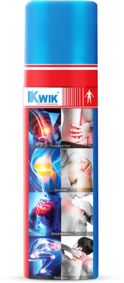 Kwik Pain Relieving Spray | Instant Pain Relief Formula | For Joints & Muscle Pain | Spray(60 ml)