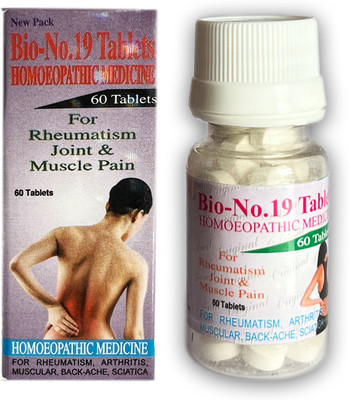 JRA Cure BIO-No-19 Homeopathic Tablet pack of 1 Tablets(60 Units)