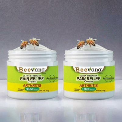 ACTIWOW BeeVana Fast-Acting Muscle Relief for Active Bodies Pack of 2 Cream(2 x 25 g)
