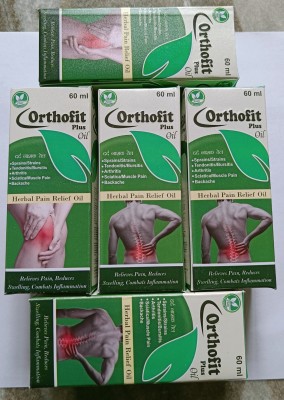 AARYANT Orthofit plus oil herbal oil for joint and back pain (pack of 5) Liquid(5 x 60 ml)