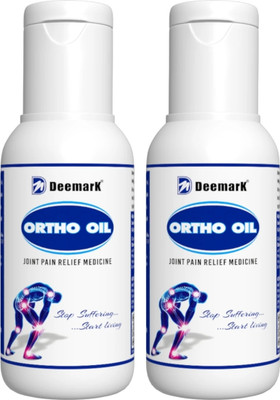 DEEMARK Ortho Oil for Joint & Muscles Pain | Frozen Joints (50ml Pack of 2) Liquid(2 x 50 ml)