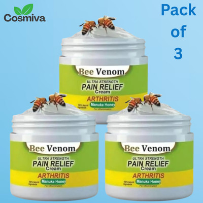 COSMIVA BeeVenom Joint & Bone Therapy Bee venom pain cream [ Pack of 3 ] Cream(3 x 50 g)