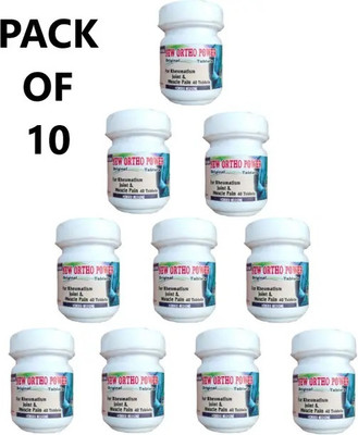 JRA Cure Ayurvedic New ortho power tablet for body pain relief 10 bottel = 400 Tablets Tablets(10 x 1 Units)