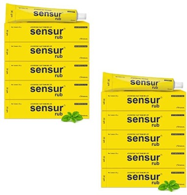 Sensur Natural & Ayurvedic Pain Relief Rub (30mg Pack of 10) Cream(10 x 30 g)