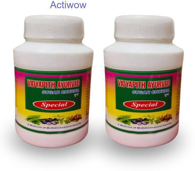 ACTIWOW Vidyapith Sugar Powder for Maintaining Steady Blood Sugar Pack of 2 Powder(2 x 100 g)