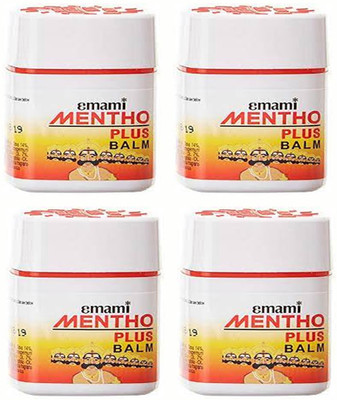 EMAMI MENTHO PLUS BALM PACK OF 4 Balm(4 x 9 ml)