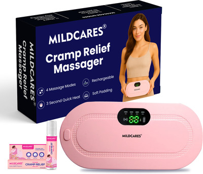 MildCares Period Pain Relief Massager | Rechargeable Heating Pad Belt Menstrual Cramp Belt Plaster & Patch(1 Units)