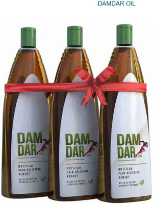 damdar Relief Oil for knee, joint & muscle pack of 3 KI50 Liquid(3 x 66.67 ml)