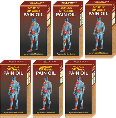 MOSKLIN DP GESIC AYURVEDIC PAIN OIL FOR RELIEF JOINT & MUSCLES PAIN PACK OF - 50ml x 6 Liquid(6 x 50 ml)