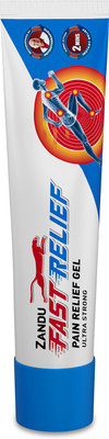 ZANDU Fast Relief Gel,for back and muscle pain; recommended by physiotherapist. Gel(45 ml)
