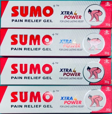 ALKEM Sumo Pain Relief Gel with XTRA Power Gel(4 x 30 g)