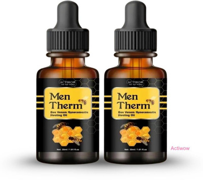 ACTIWOW Men Therm Bee Venom Heating Oil for Kayaking Arm Muscle Support Liquid(2 x 15 ml)