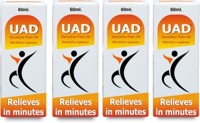 ua-d Ayurvedic fast pain relief oil for Knee Joint 60 ML pack of 4 Liquid(60 ml)