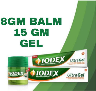Iodex Body Pain Expert Balm And Gel All Body Pack of 2 Balm(2 x 9.5 g)