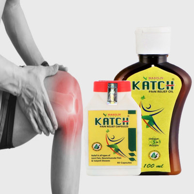 masolin KATCH AYURVEDIC JOIN PAIN RELIEF OIL 100ML AND CAPSULE 60CAPS. Liquid(2 Units)