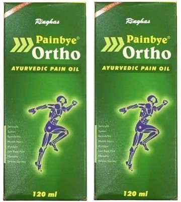 RINGHAS PainBye Ortho Ayurvedic Pain Oil 120ml ( Pack of 2 ) Liquid(2 x 120 ml)