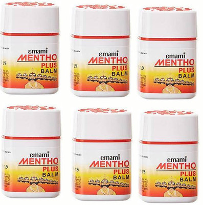 EMAMI MENTHO PLUS BALM PACK OF 6 Balm(6 x 9 ml)