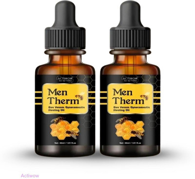 ACTIWOW Men Therm Bee Venom Heating Oil for Functional Training Relief Liquid(2 x 15 ml)