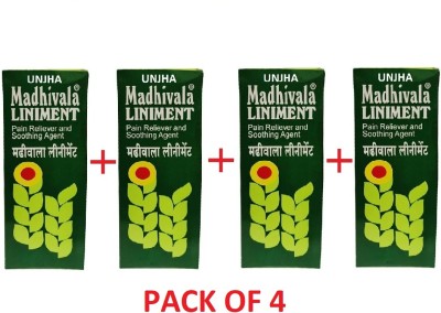 Unjha Madhivala Liniment 90ML pack of 4 Liquid(4 x 90 ml)