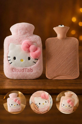 CloudTab Premium Hot Water Bag with Soft Cover for Period Cramp, Pain Relief & Heat Pack Plaster & Patch(1000 ml)