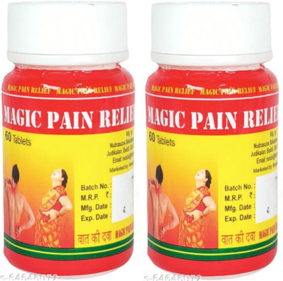 DEAL TO DEAL MAGIC PAIN RELIEF TABLET JOINT PAIN,RHEUMATOID ARTHRITIS,SCIATICA,MUSCLE PAIN Tablets(2 x 60 Units)