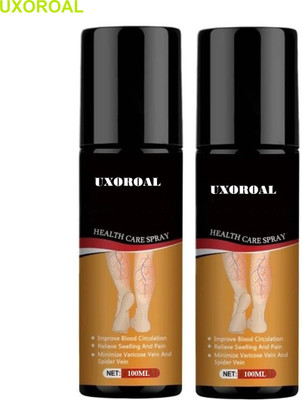 uxoroal Varicose Veins Herbal Spray – Reduces Swelling & Relieves Pain (Pack of 2) Liquid(2 x 100 ml)