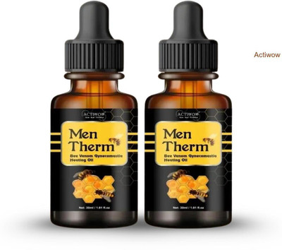 ACTIWOW Men Therm Bee Venom Heating Oil for Improved Muscle Mobility Liquid(2 x 15 ml)