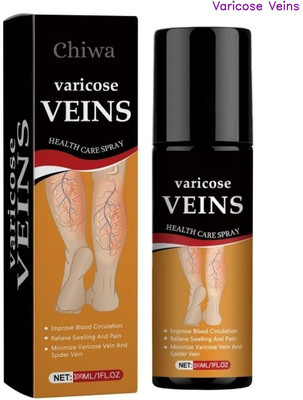 CHIWA Varicose veins spray supports tired legs easing swelling cramps ache Liquid(100 ml)