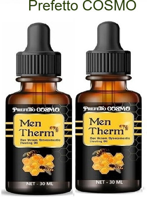 Prefetto COSMO Bee Venom Heating Oil for Men – Back Pain Relief Solution Liquid(2 x 30 ml)