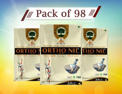 HARBORZA 98SACHET ORIGINAL ORTHO NIL POWDER FOR JOINT PAIN BODY PAIN MUSCLE PAIN Powder Powder(98 x 1 Units)