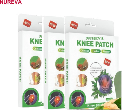 nureva Self-Warming Knee Pain Patch - Pack of 3 Plaster & Patch(3 x 10 Patches)