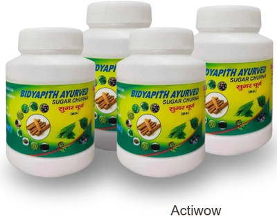 ACTIWOW Bidyapith Sugar Powder for Blood Sugar Health and Wellness Pack of 4 A04 Powder(4 x 100 g)