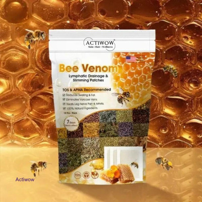 ACTIWOW Bee Venom Foot Patches Balance Your Mood and Detox Gently BPR Plaster & Patch(100 g)