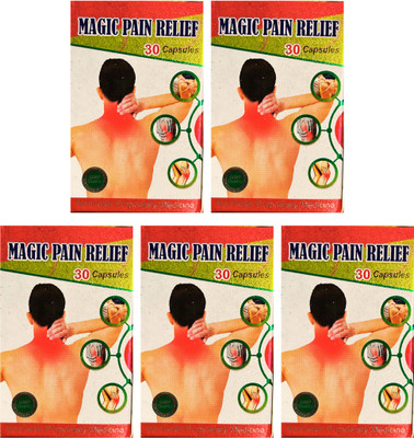 DEAL TO DEAL Magic Pain Relief Capsules Natural & Ayurvedic Pain Relief Capsules(5 x 30 Units)