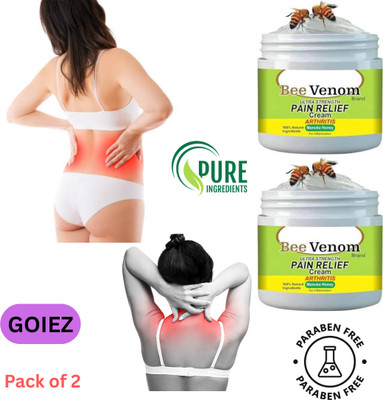 GOIEZ Bee Venom Cream For Arthritis, Swelling And Body Pain Relief (pack Of 2) Cream(2 x 100 g)