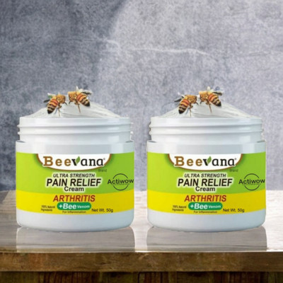 Bee Venom Fast Pain Relief for Joints & Muscles Pack of 2 Cream(2 x 50 g)