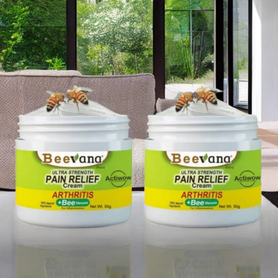 ACTIWOW BeeVana Quick Relief for Stiff Back & Neck Pack of 2 Cream(2 x 25 g)