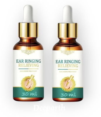 Deeparth Tinnitus Drops (Pack-2/30ml Each) - Liquid Treatment for Ear Ringing Relief Liquid(60 ml)