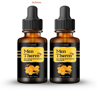ACTIWOW Men Therm Bee Venom Heating Oil for Sprint Mechanics Muscle Relief Liquid(2 x 15 ml)