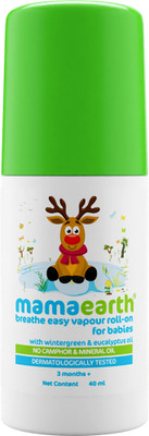 Mamaearth Natural Breathe Easy Vapour Roll-On, 40ml Balm(40 ml)