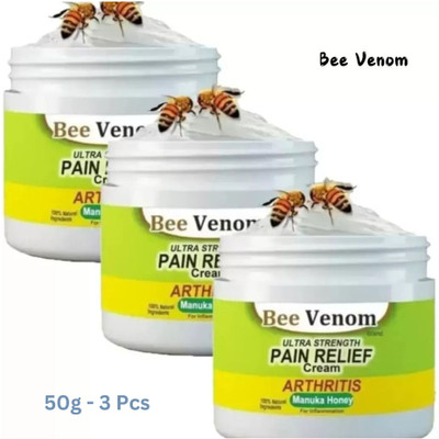 Bee Venom K Pain Oil | Knees | Shoulder | Arms | Waist Cream(3 x 50 g)