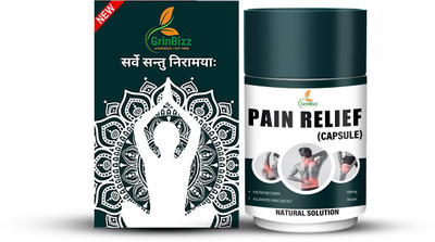 grinbizz Pain Relief Capsule Instant Body Pain Relief/Helpful in Knee.Joint & Back Pain Capsules(30 Units)