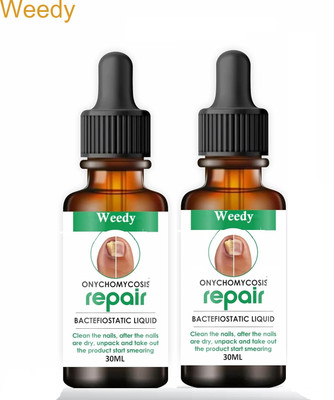 WEEDY Toe Nail Regrowth and Fungal Cure Oil – Herbal 2 Pack Liquid(2 x 30 ml)