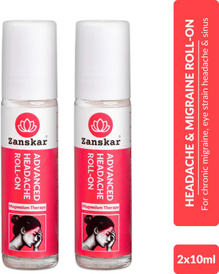 Zanskar Advanced Headache Roll-on (Pack of 2) Liquid(2 x 10 ml)