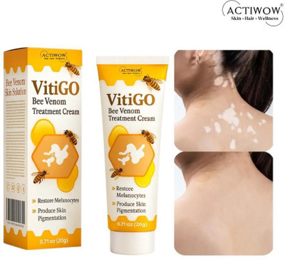 ACTIWOW Vitigo Bee Venom Cream for Fast Dry Skin Relief Z01 Cream(100 g)