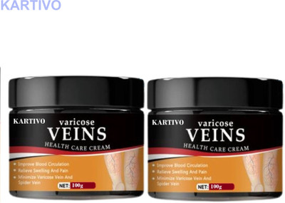 KARTIVO Herbal Varicose Veins Gel Pack of 2 – Relief Solution Cream(2 x 100 g)