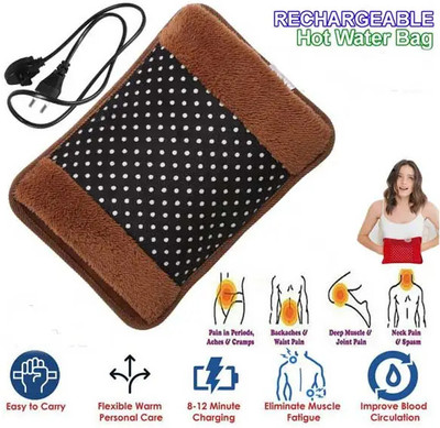 FlyTouch Heating Velvet Electric Pad - Pain Relief In Period Cramps, Joint & Muscle Pain Gel(1 Units)